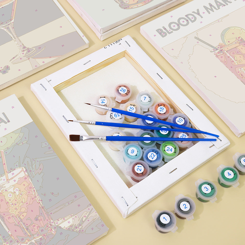 Liquid Icons 6 Pack Mini Paint by Numbers Kit