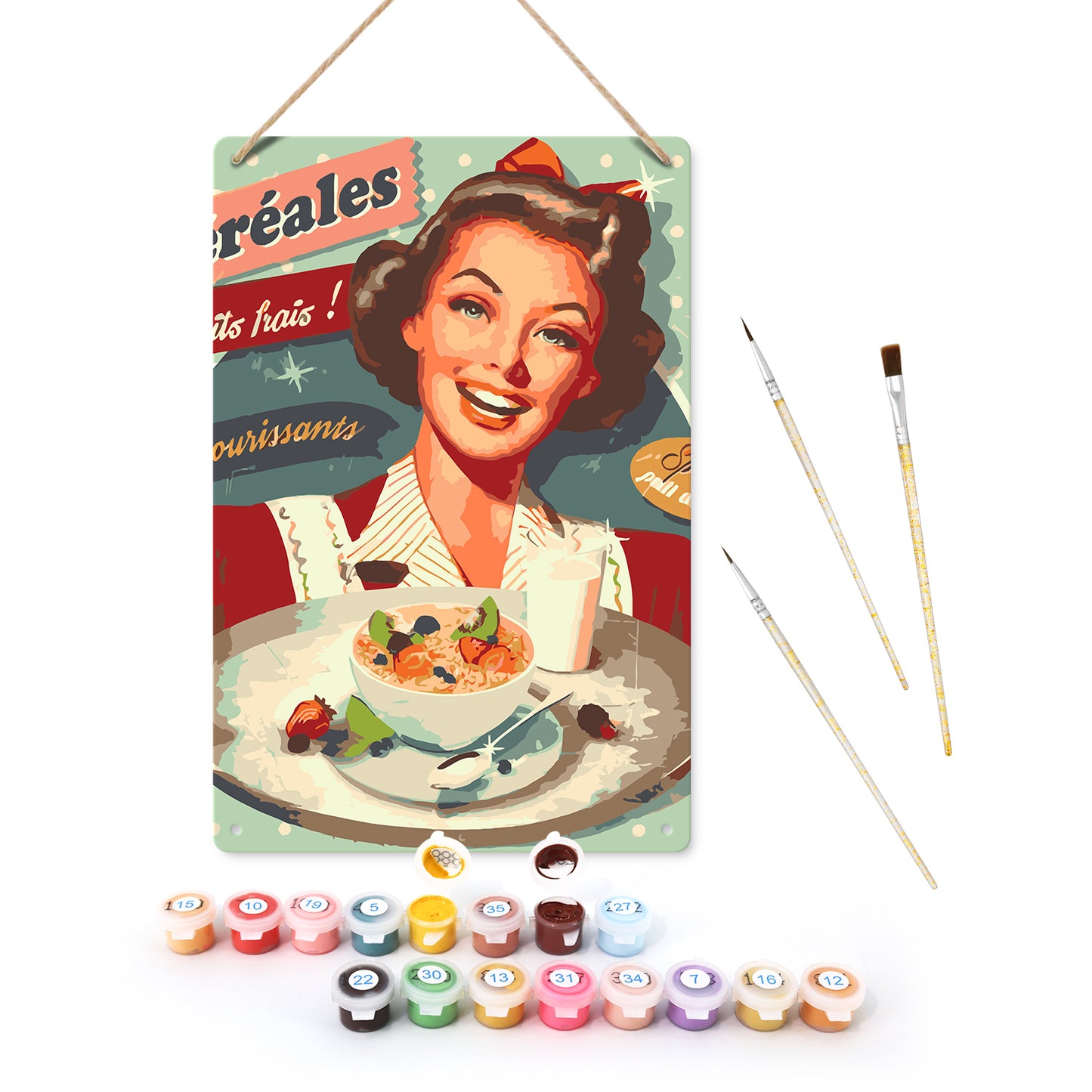 Vintage Cereal Ad – Paint by Numbers