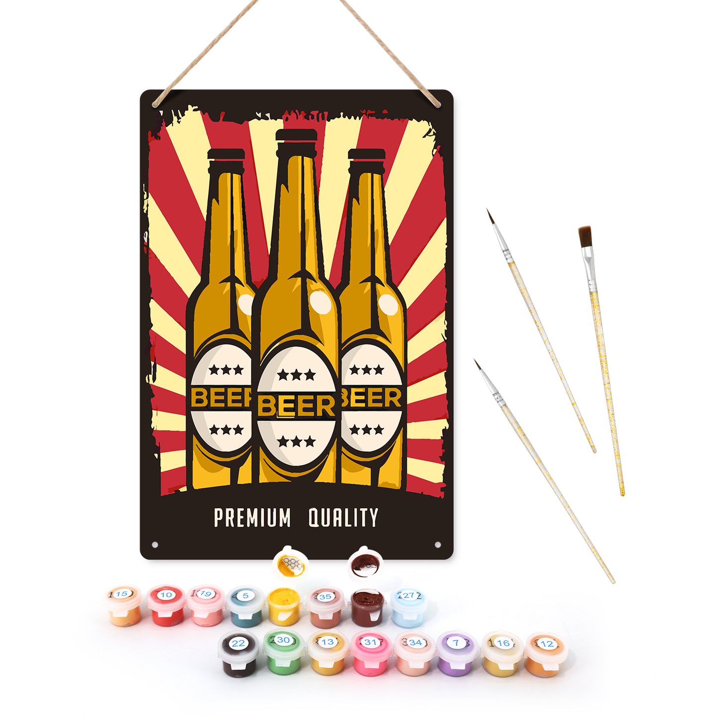 Triple Brew Burst – Vintage Paint by Numbers