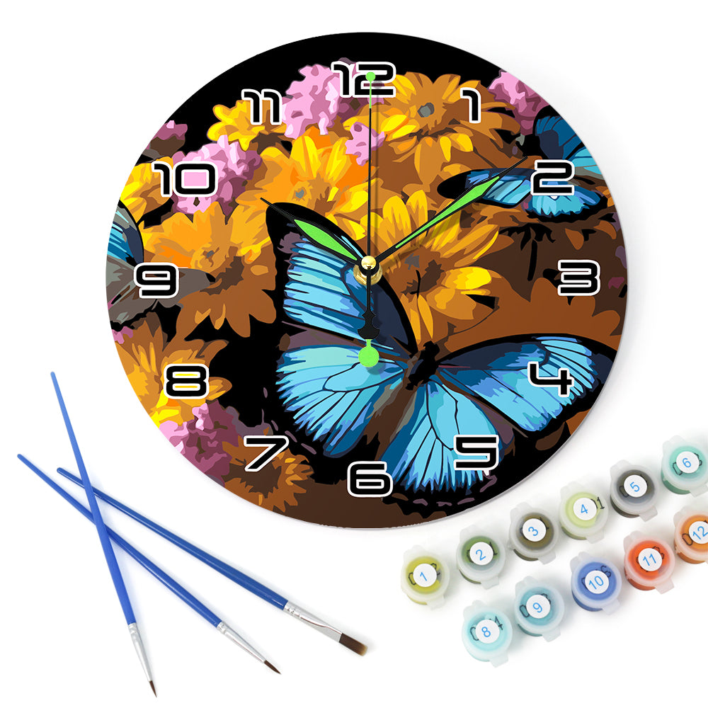 Paint the Moment – Butterfly Bloom Clock Kit