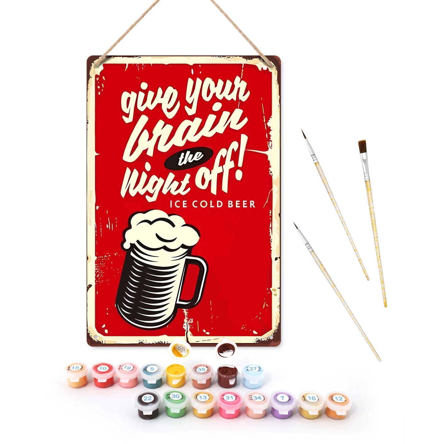 Give Your Brain the Night Off – Vintage Paint by Numbers