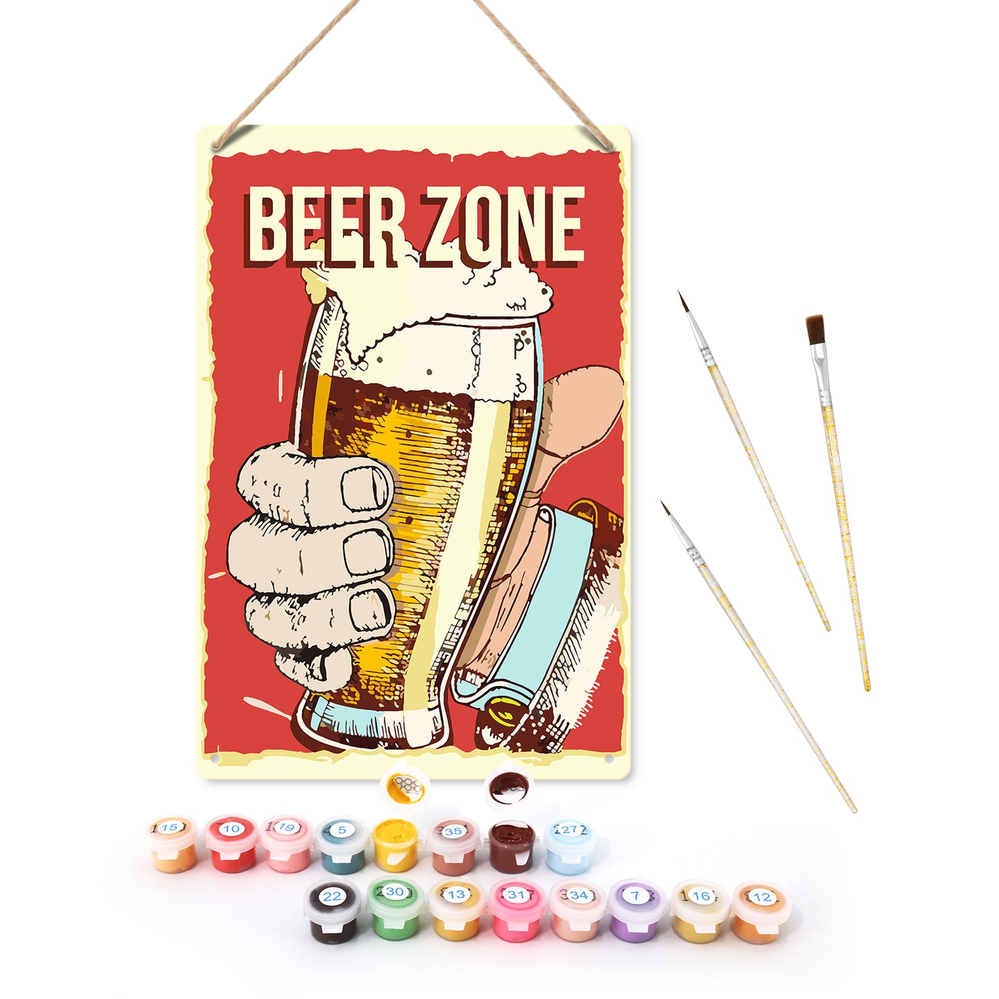 Beer Zone – Vintage Paint by Numbers