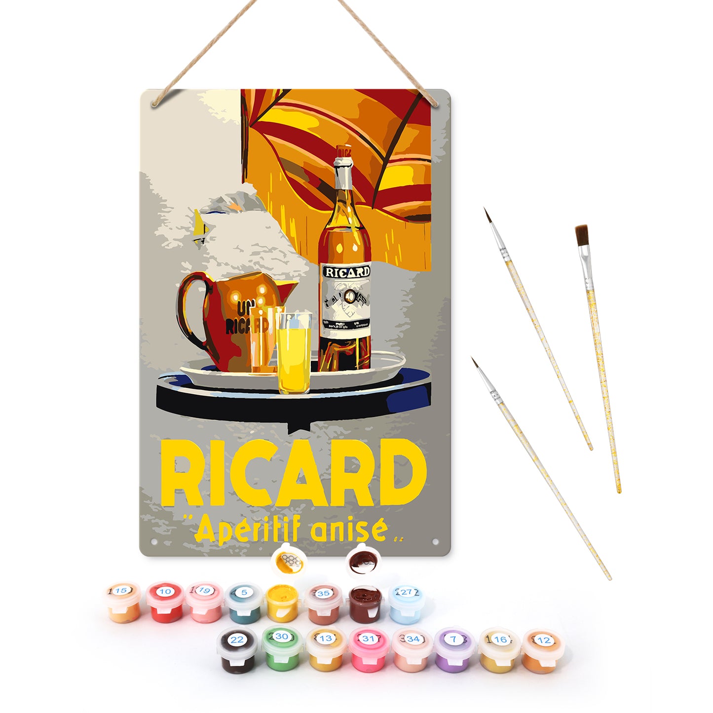 Ricard Aperitif Anise – Vintage Paint by Numbers