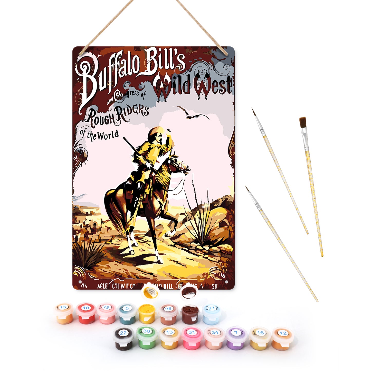 Buffalo Bill’s Wild West – Vintage Paint by Numbers