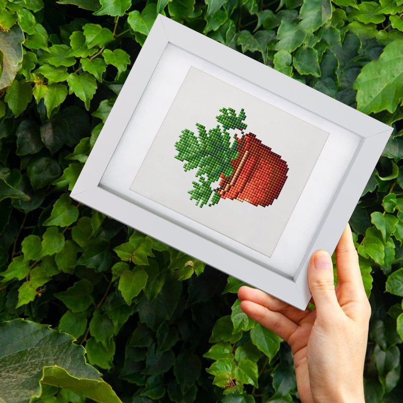 12 Assorted Potted Plant Diamond Paintings - Set 3