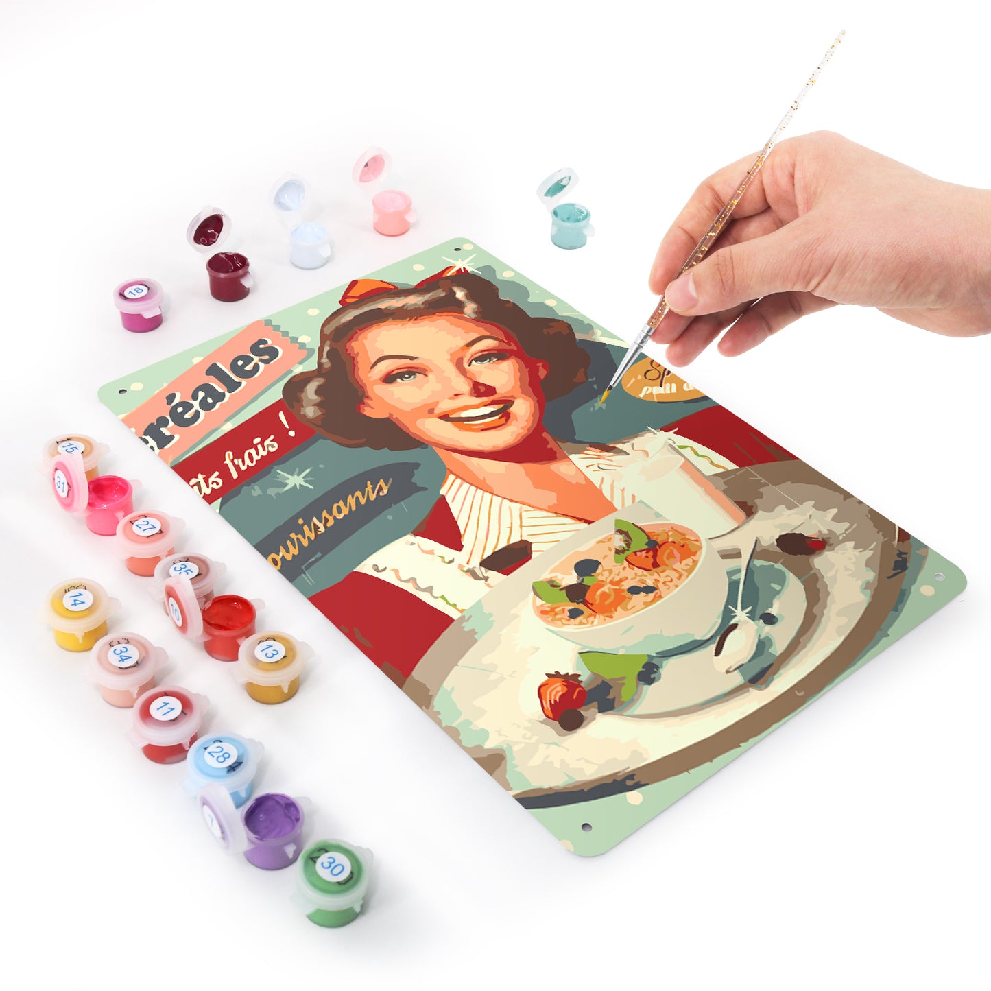 Vintage Cereal Ad – Paint by Numbers