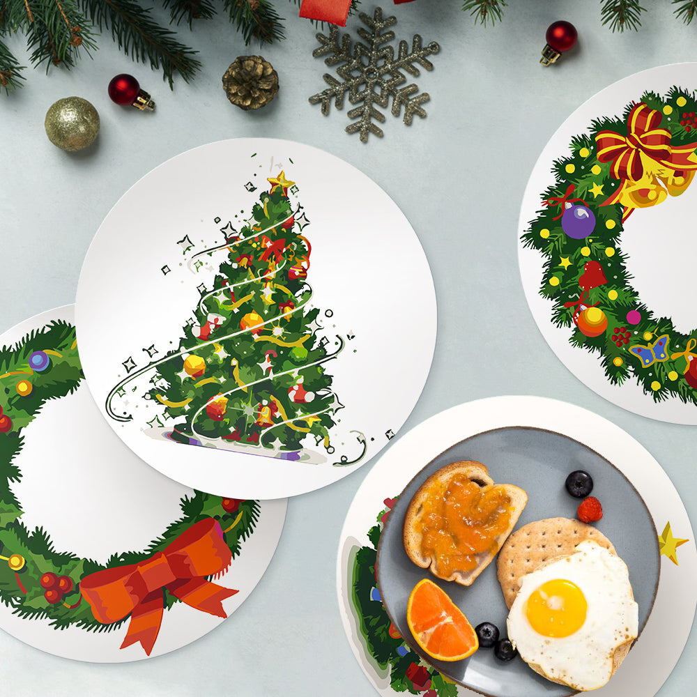 6 Piece Christmas Placemat Set 20cm - Set 25
