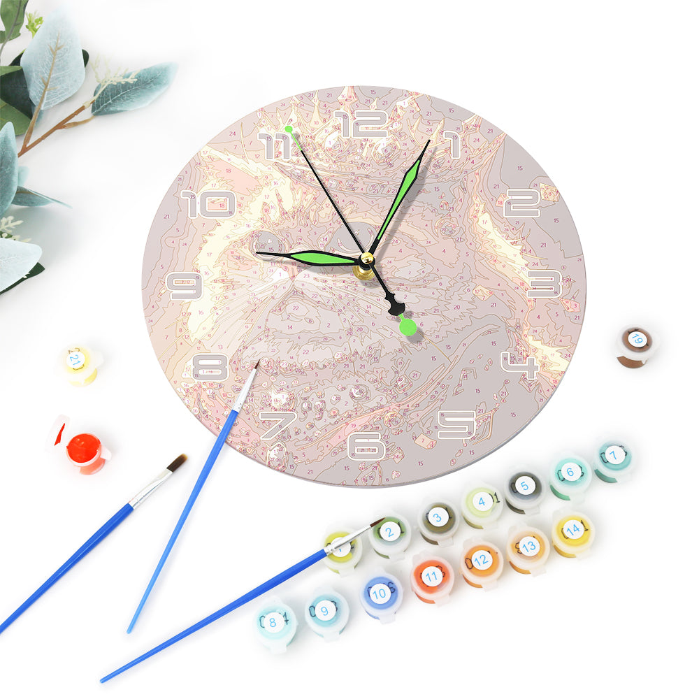 Paint the Moment – Regal Feline Clock Kit