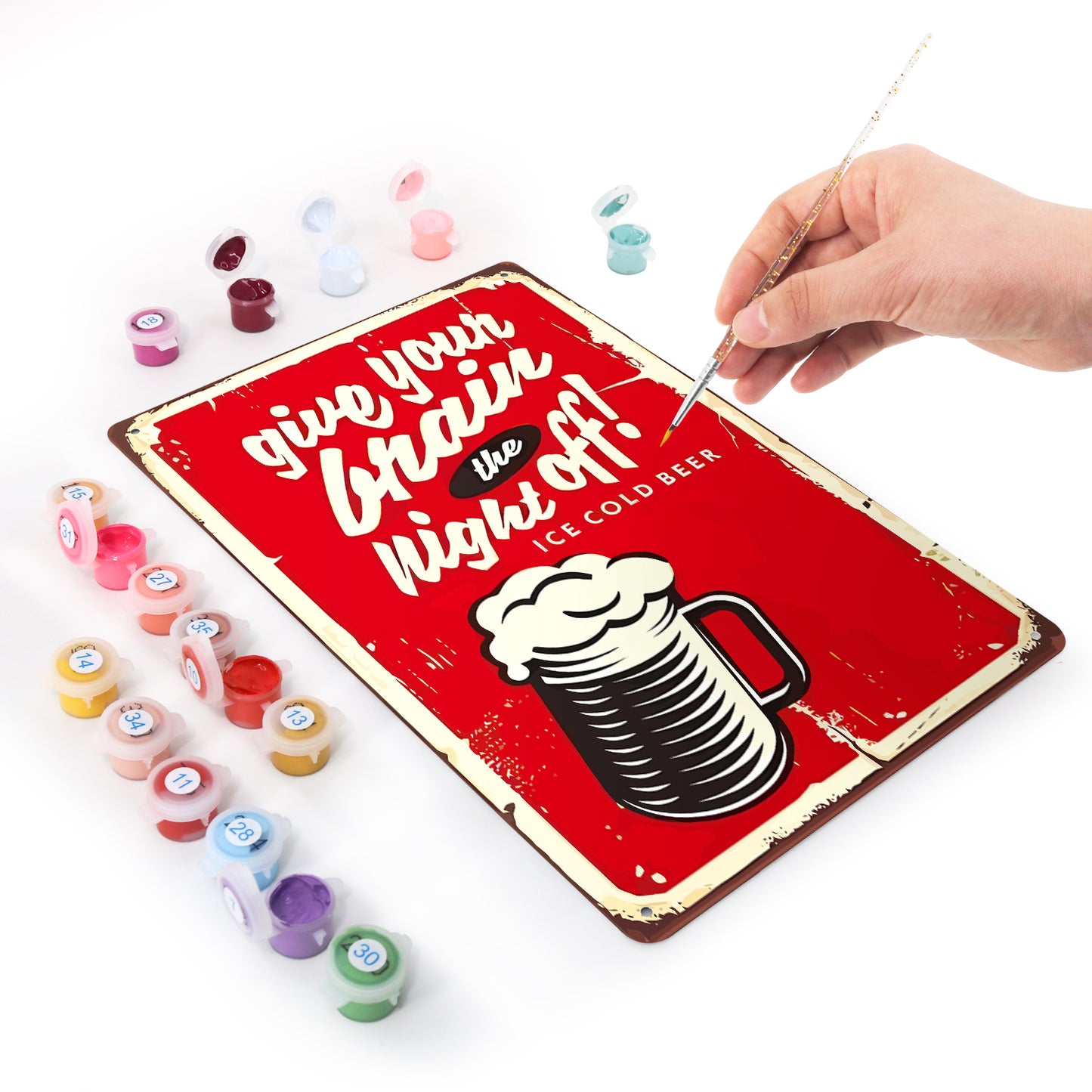 Give Your Brain the Night Off – Vintage Paint by Numbers