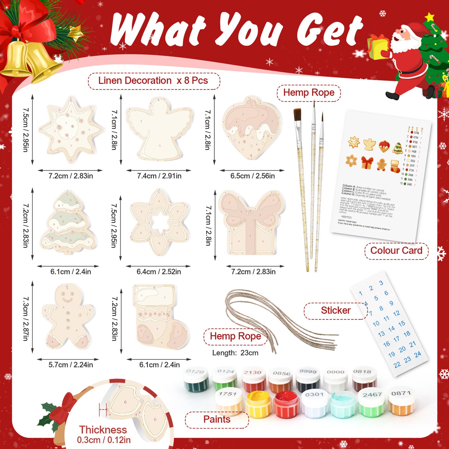 Classic Christmas Treats Paintable Ornaments