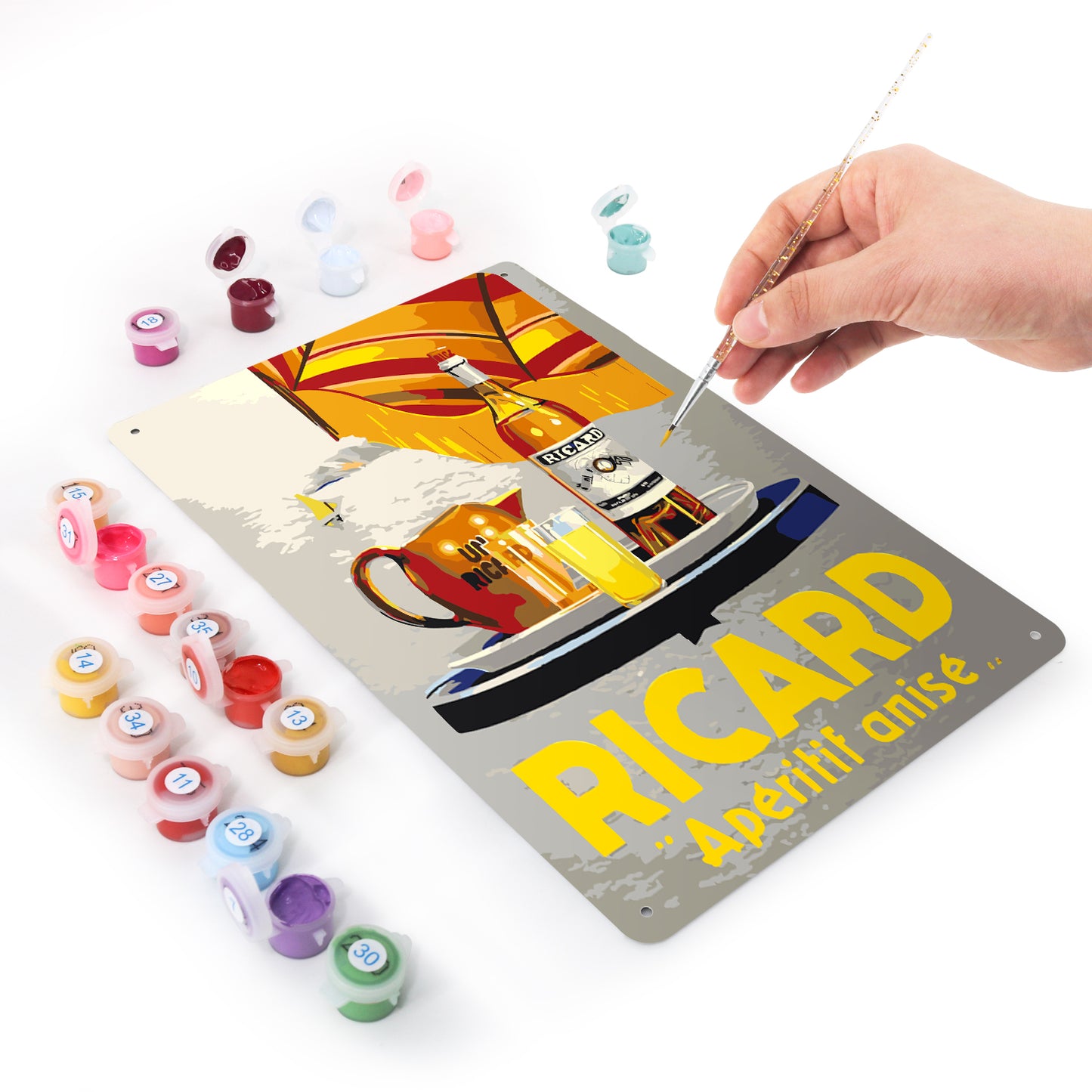 Ricard Aperitif Anise – Vintage Paint by Numbers