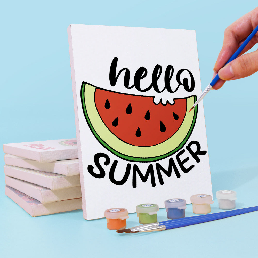 Sweet Summer Melons 6 Pack Mini Paint by Numbers Kit
