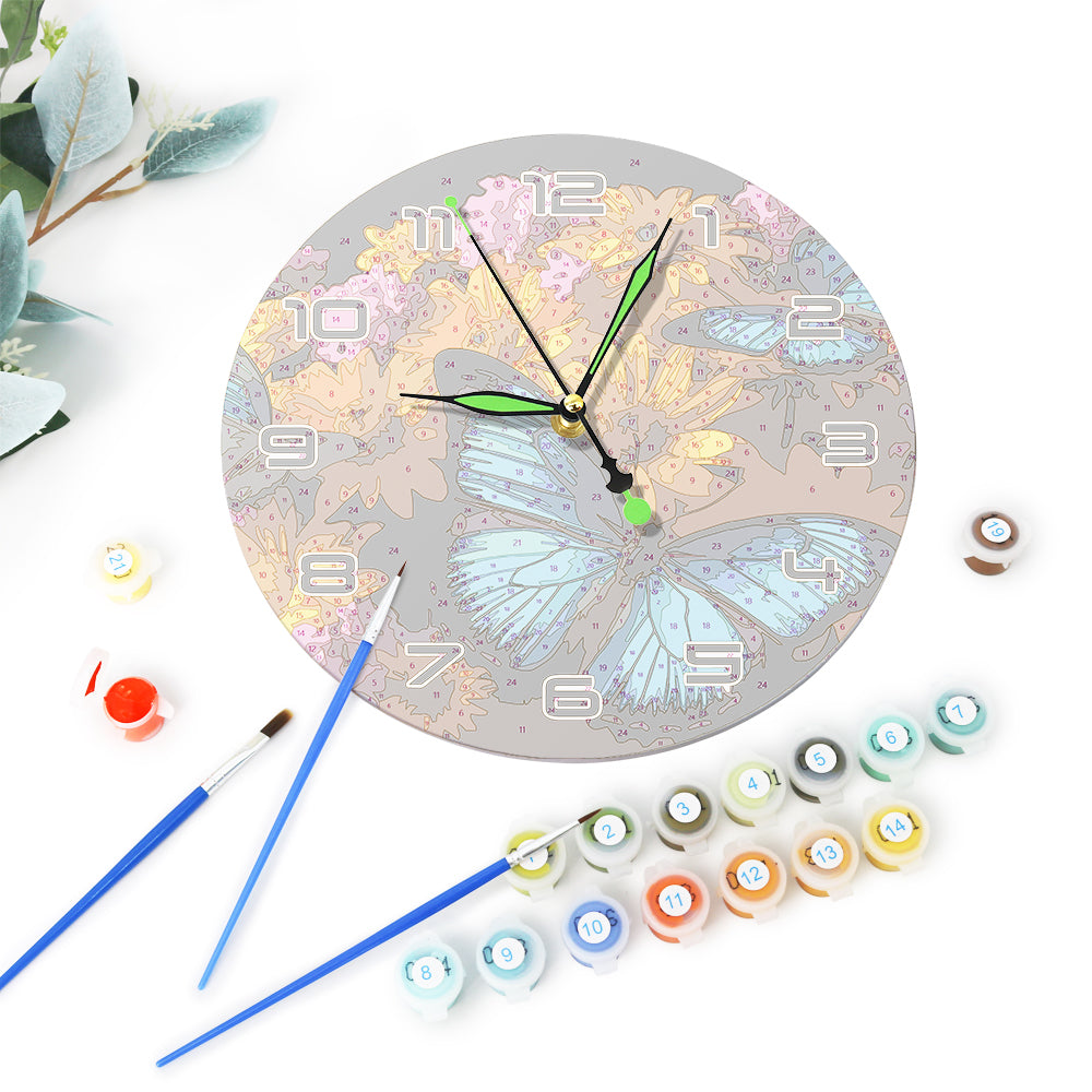 Paint the Moment – Butterfly Bloom Clock Kit