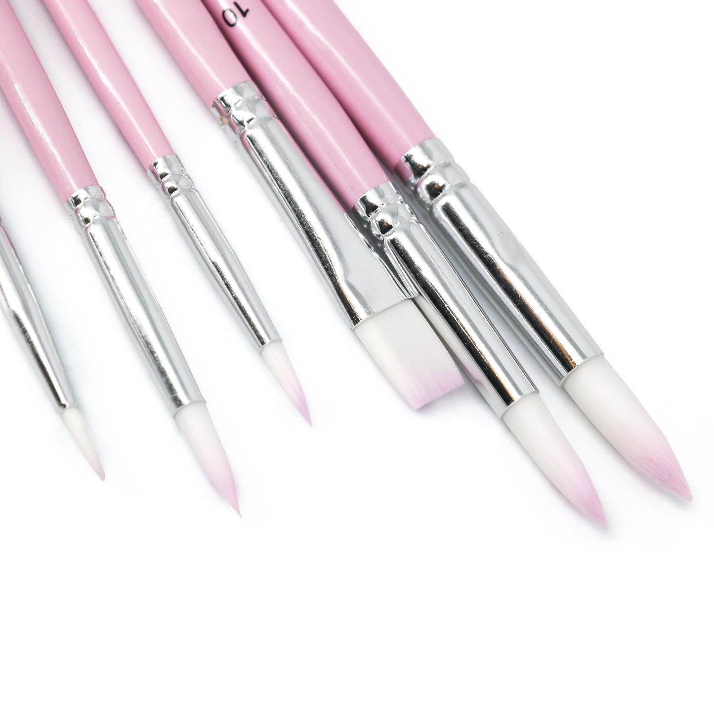 6-Piece Set of Pink Brushes