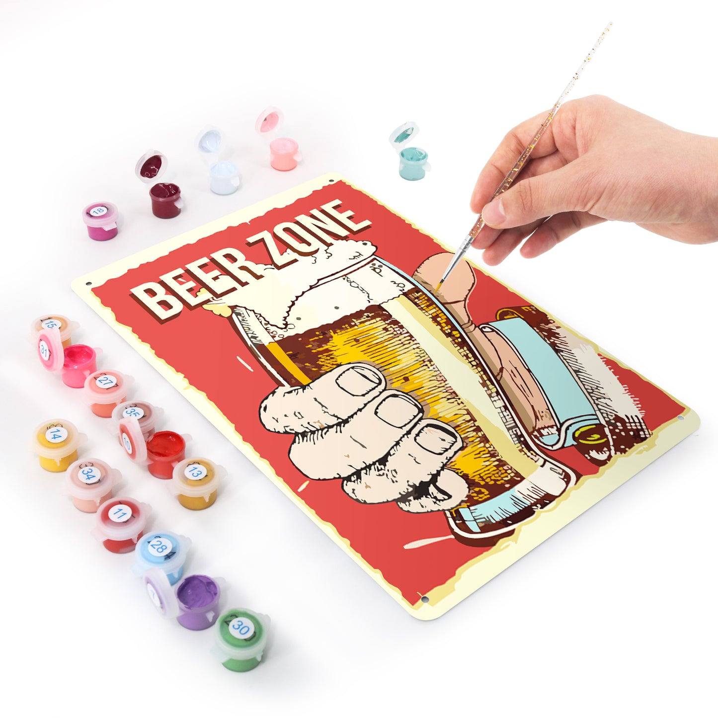 Beer Zone – Vintage Paint by Numbers
