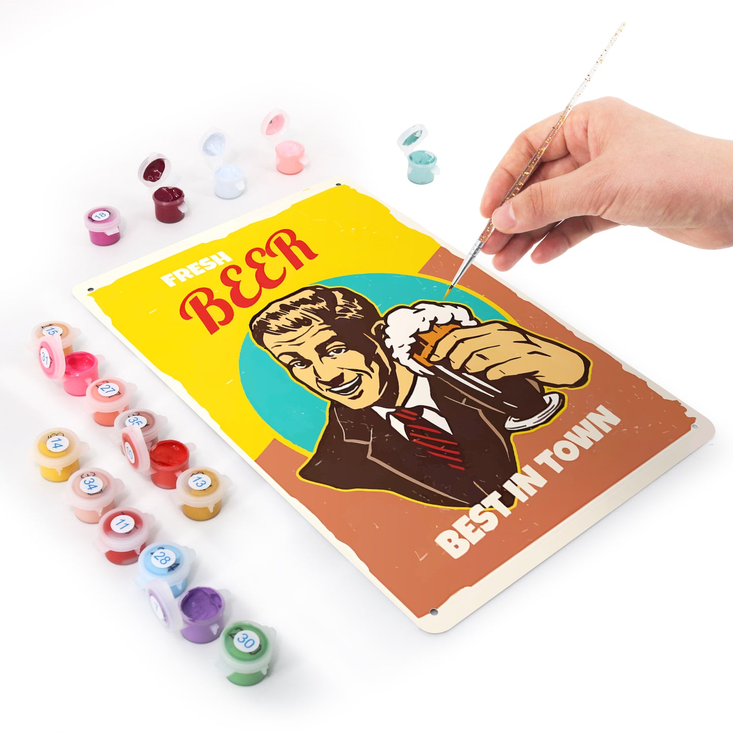 Best in Town – Vintage Beer Paint by Numbers