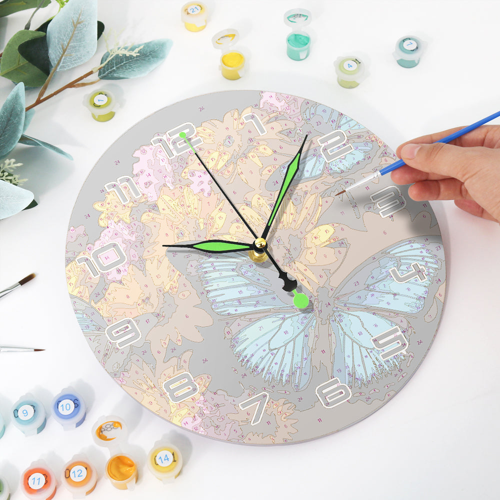 Paint the Moment – Butterfly Bloom Clock Kit
