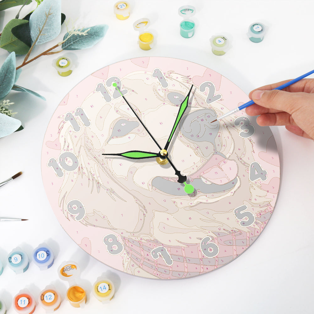 Paint the Moment – Golden Pup Clock Kit