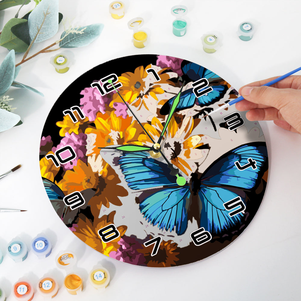 Paint the Moment – Butterfly Bloom Clock Kit