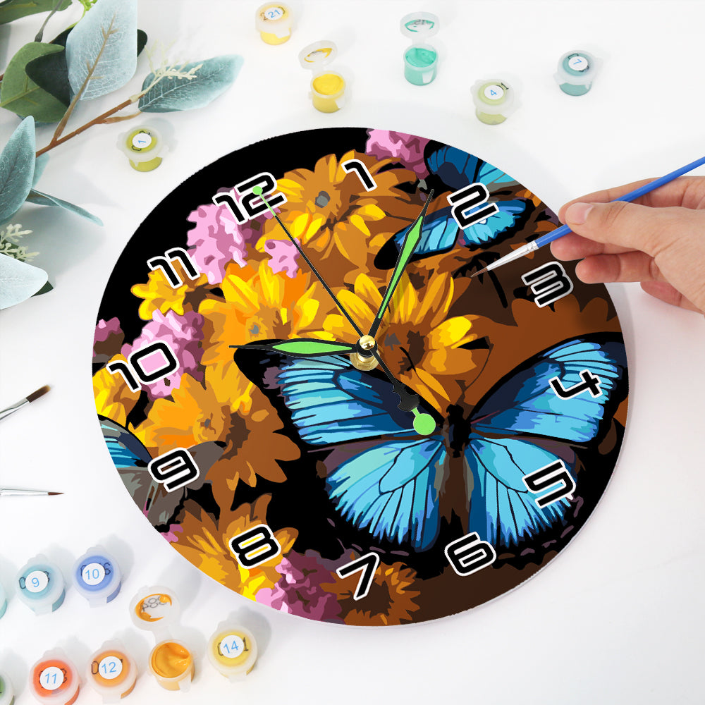 Paint the Moment – Butterfly Bloom Clock Kit