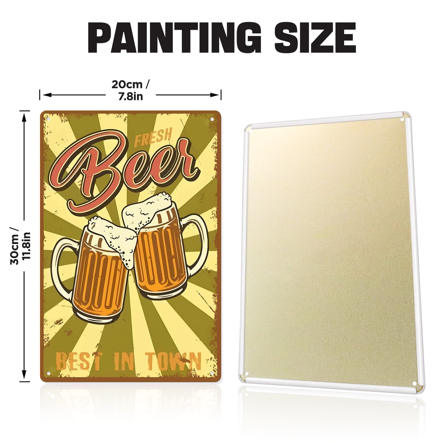 Fresh Beer Mugs – Vintage Paint by Numbers