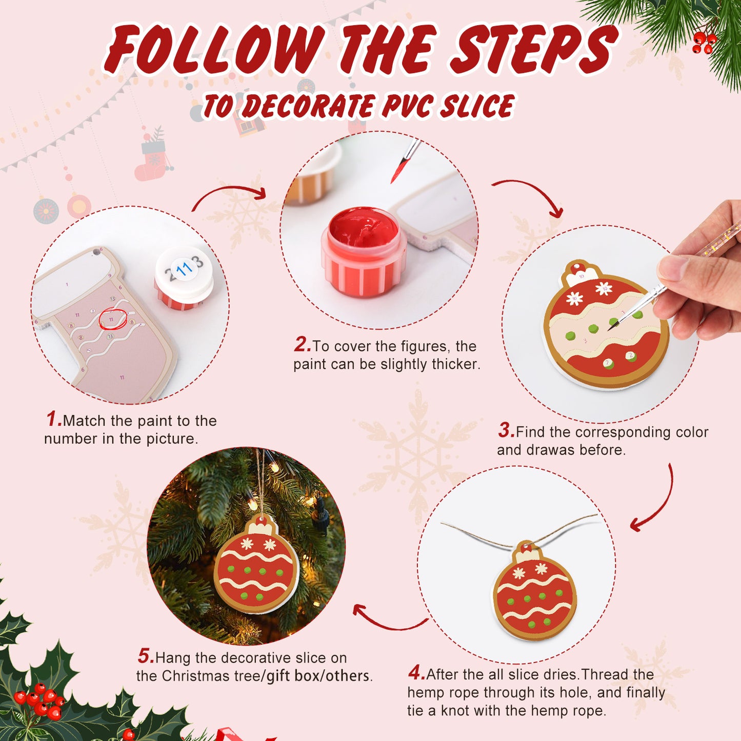 Sweet Holiday Classics Paintable Ornaments