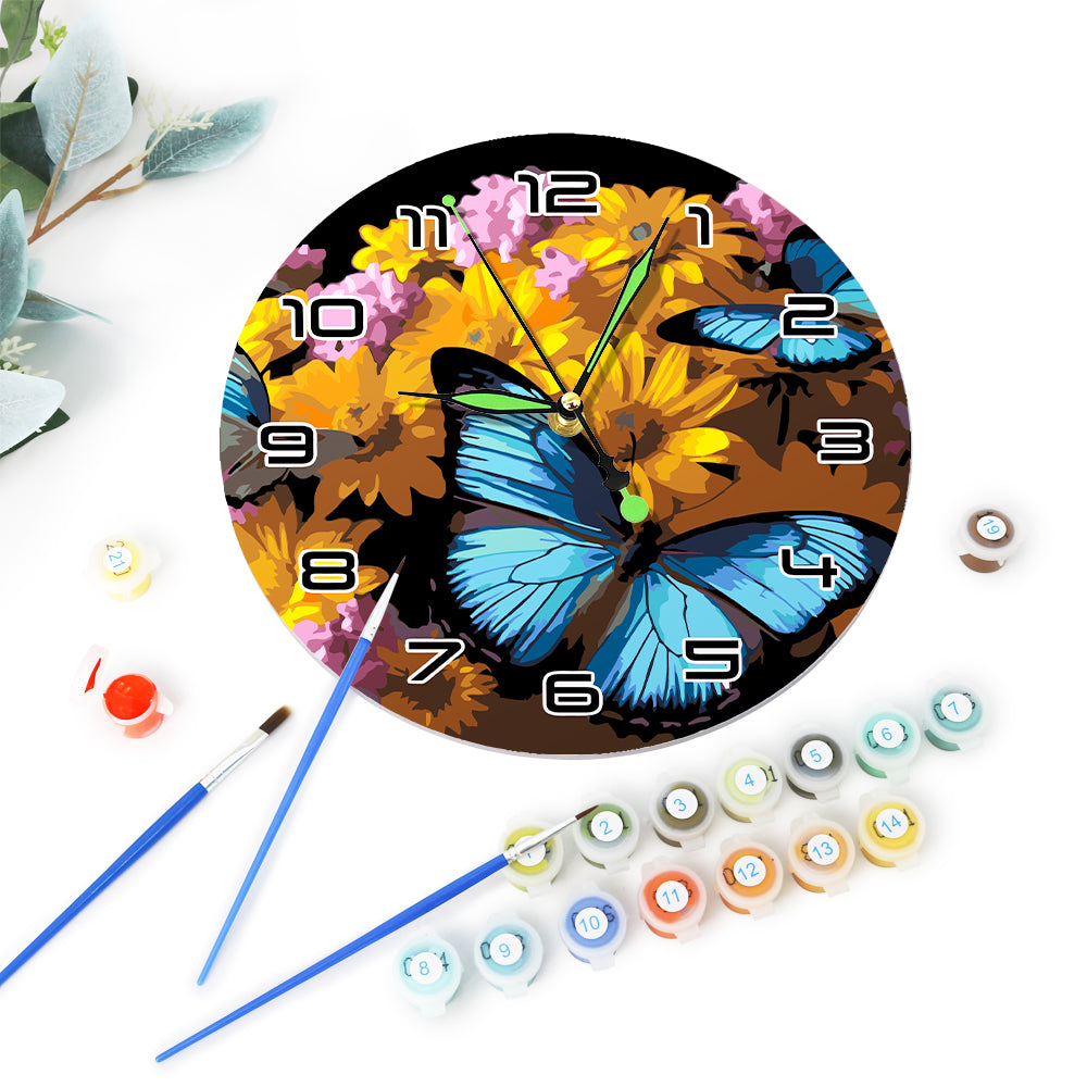 Paint the Moment – Butterfly Bloom Clock Kit