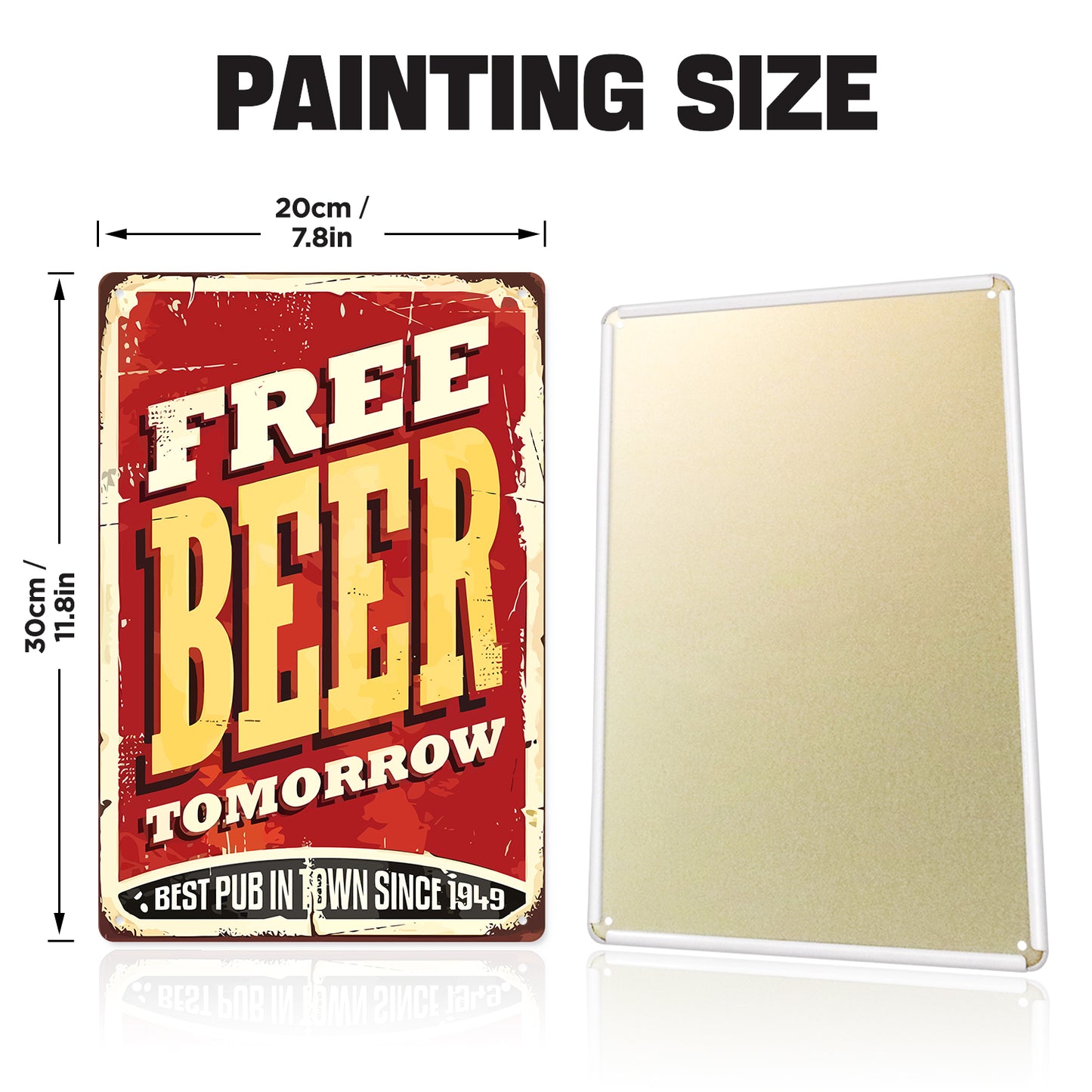 Free Beer Tomorrow – Vintage Paint by Numbers