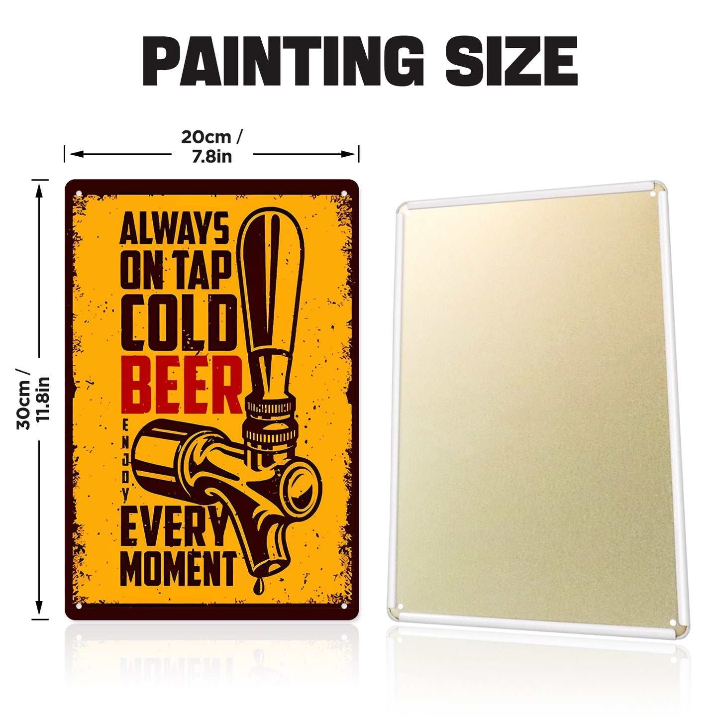 Cold Beer on Tap – Vintage Paint by Numbers
