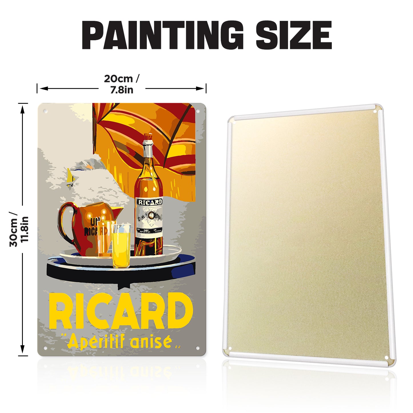 Ricard Aperitif Anise – Vintage Paint by Numbers