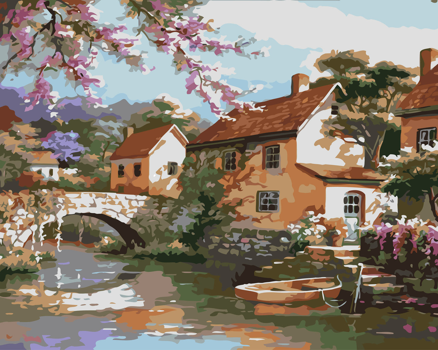 Small Towns Building Seaside Landscape