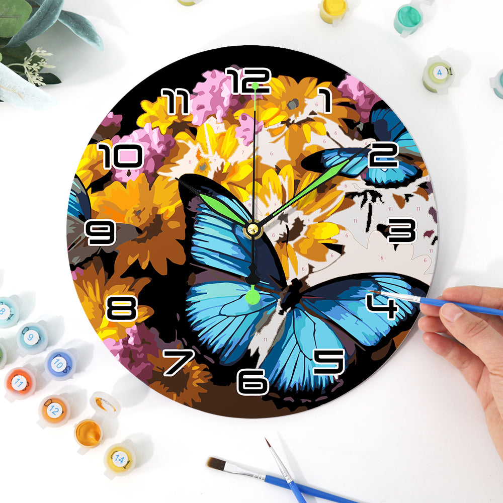Paint the Moment – Butterfly Bloom Clock Kit