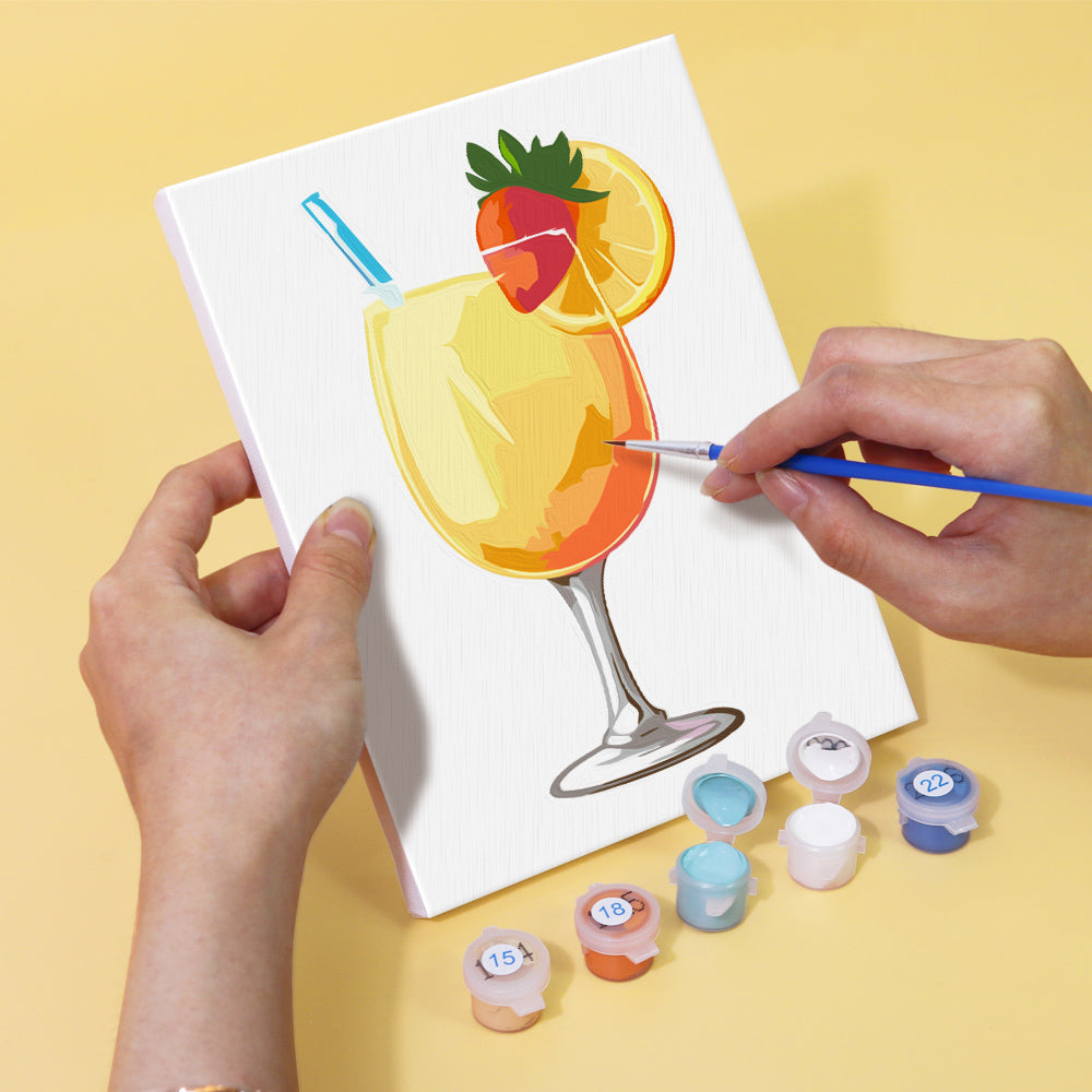 Tropical Toasts 6 Pack Mini Paint by Numbers Kit