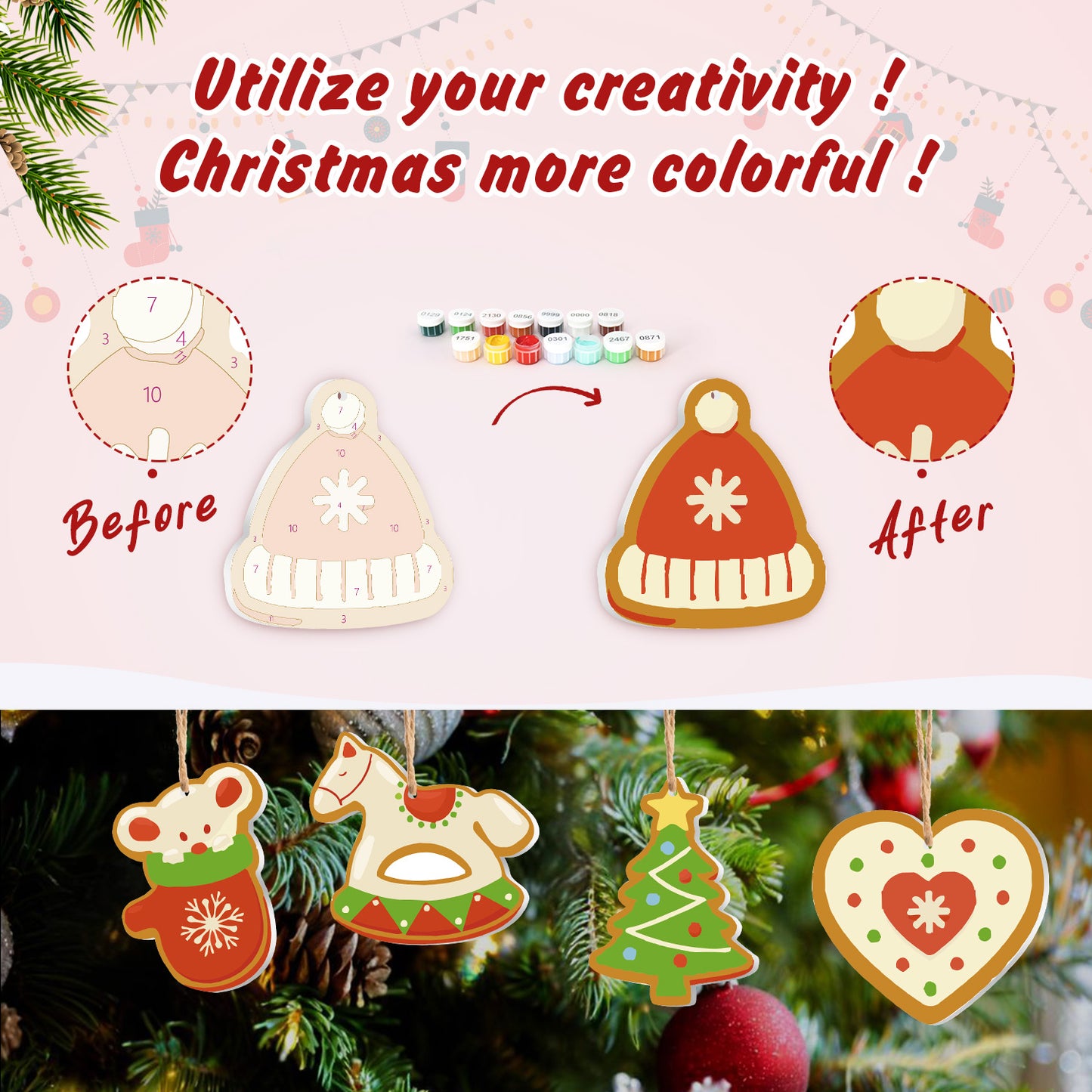 Holiday Sweets & Treats Paintable Ornaments
