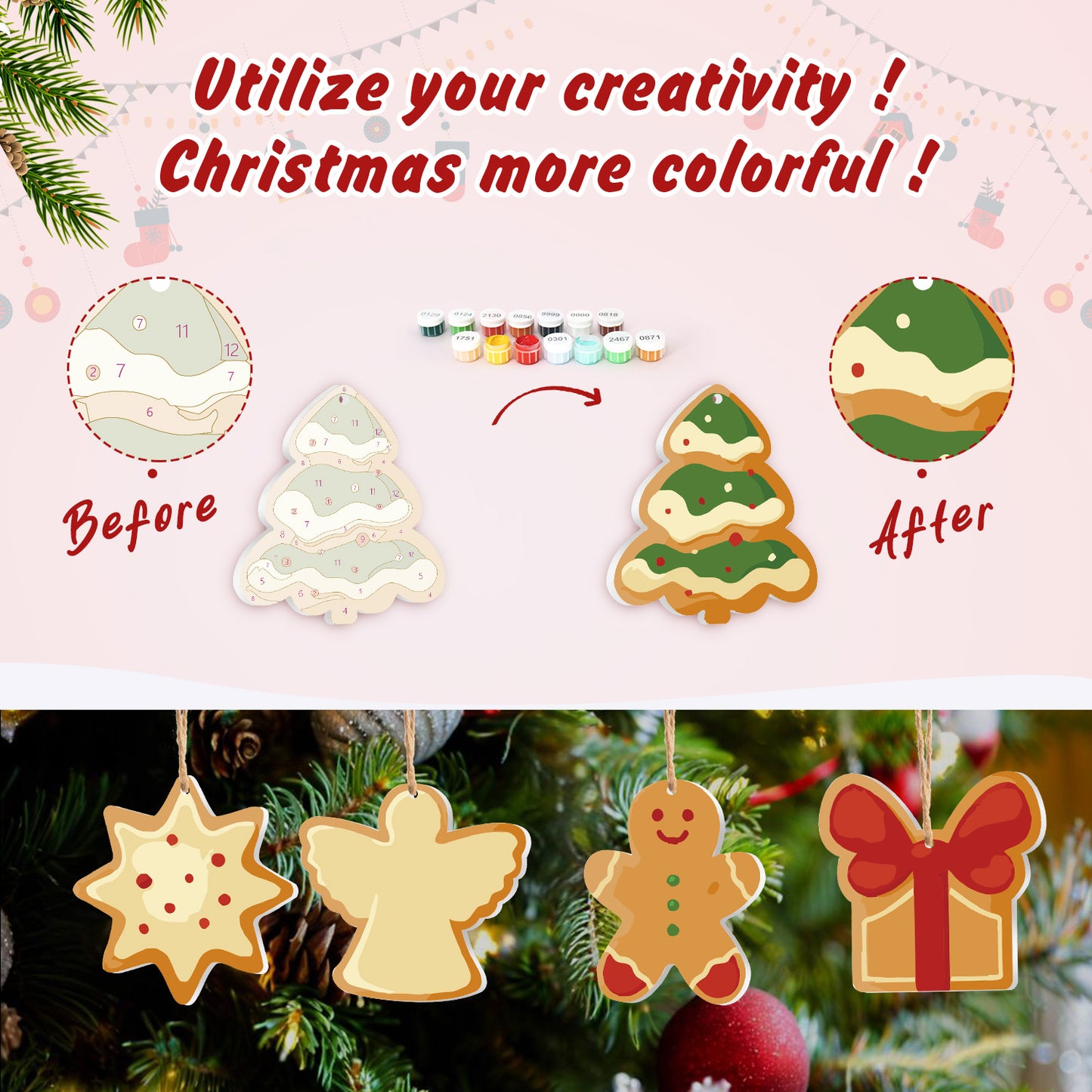 Classic Christmas Treats Paintable Ornaments