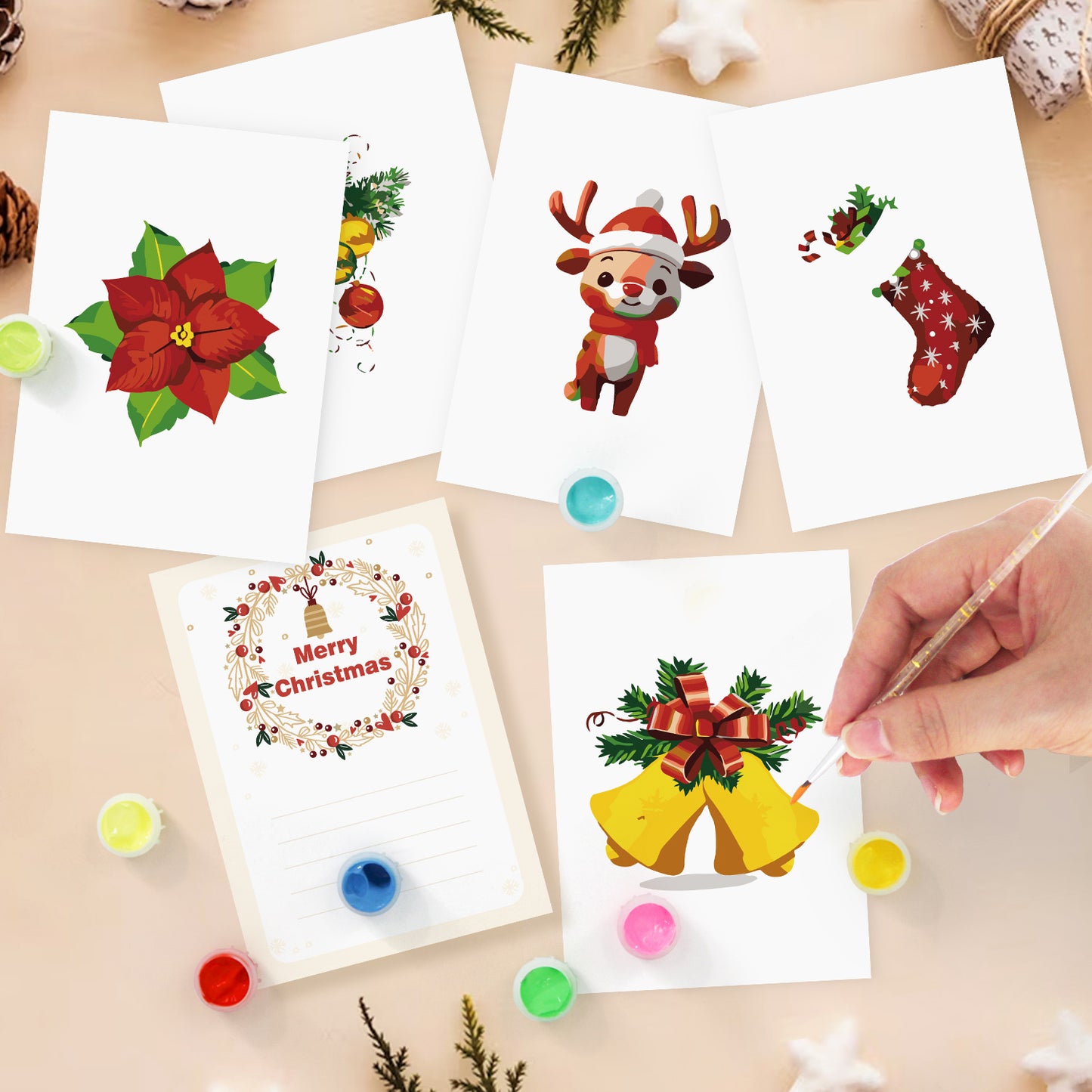 Christmas Magic Postcard Paint Kit