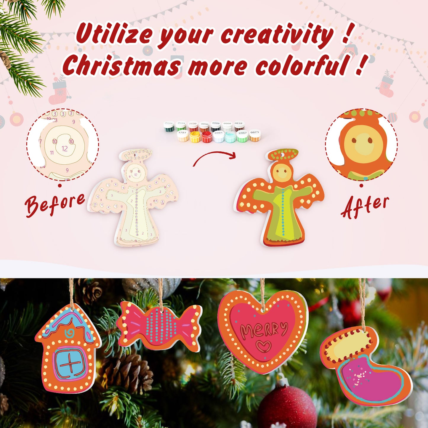 Winter Wonders Paintable Ornaments