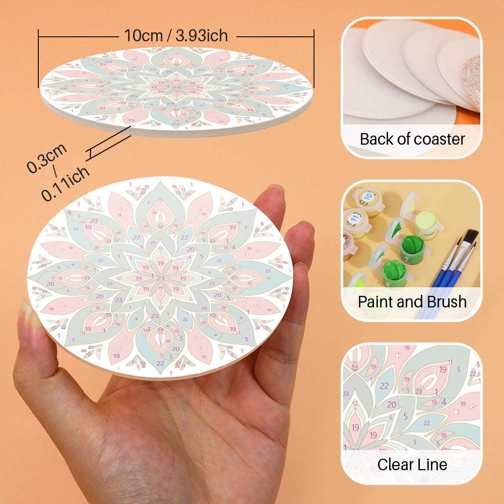 6 Piece Christmas Coaster Set V2