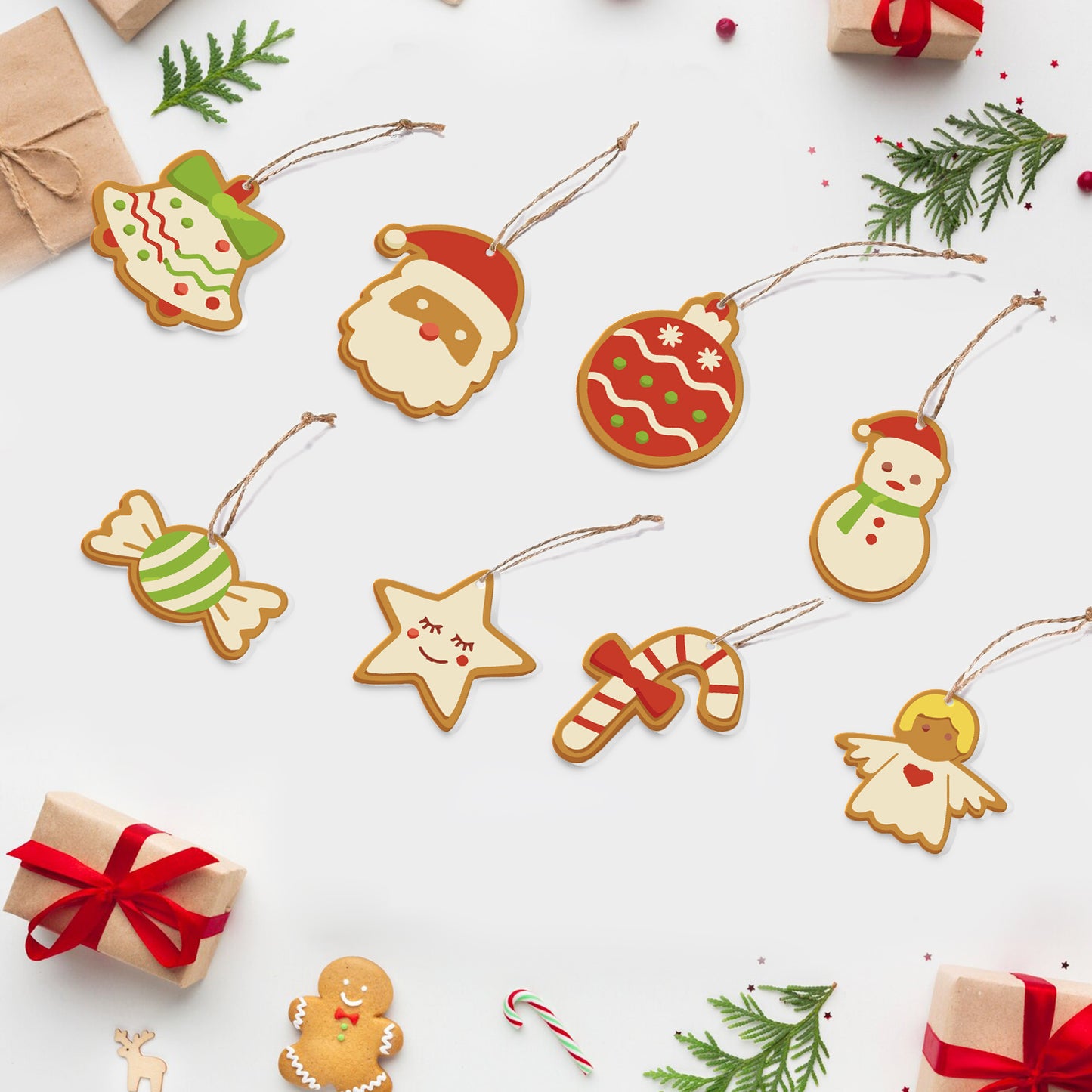 Sweet Holiday Classics Paintable Ornaments