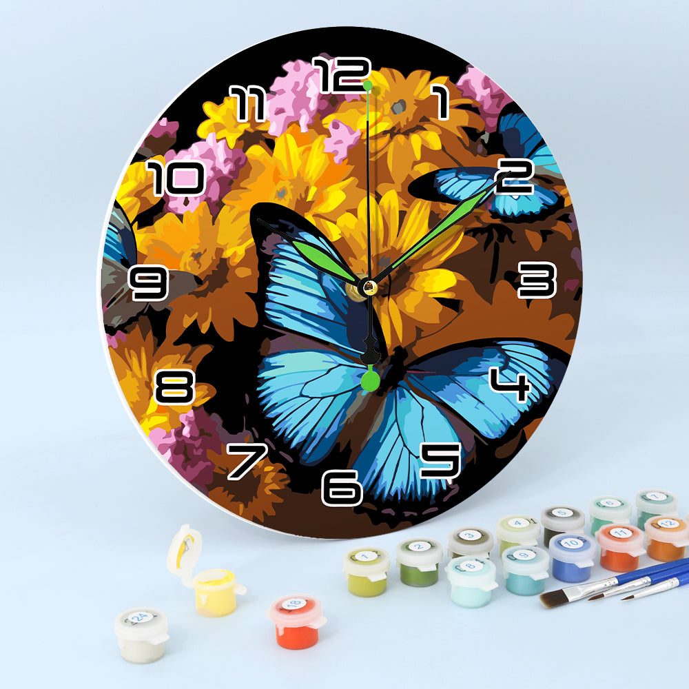 Paint the Moment – Butterfly Bloom Clock Kit