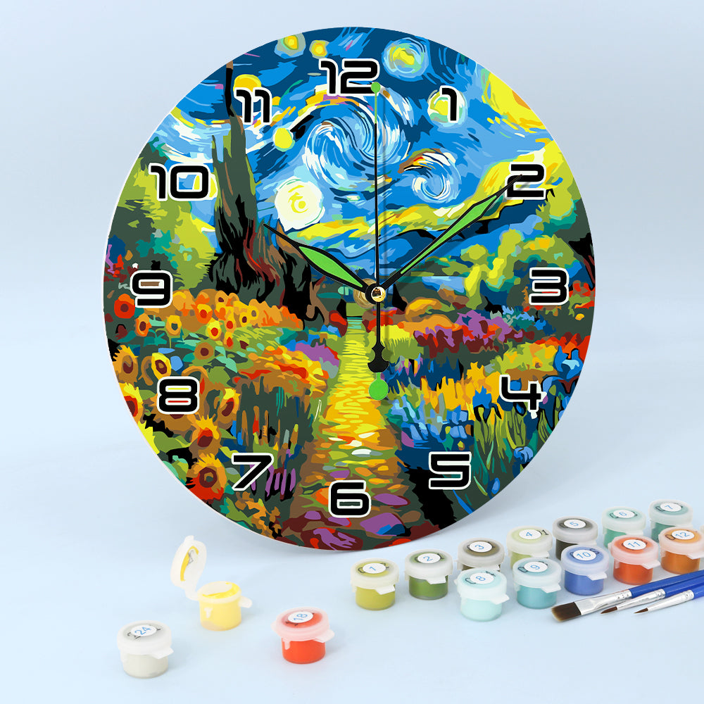 Paint the Moment – Starry Garden Clock Kit