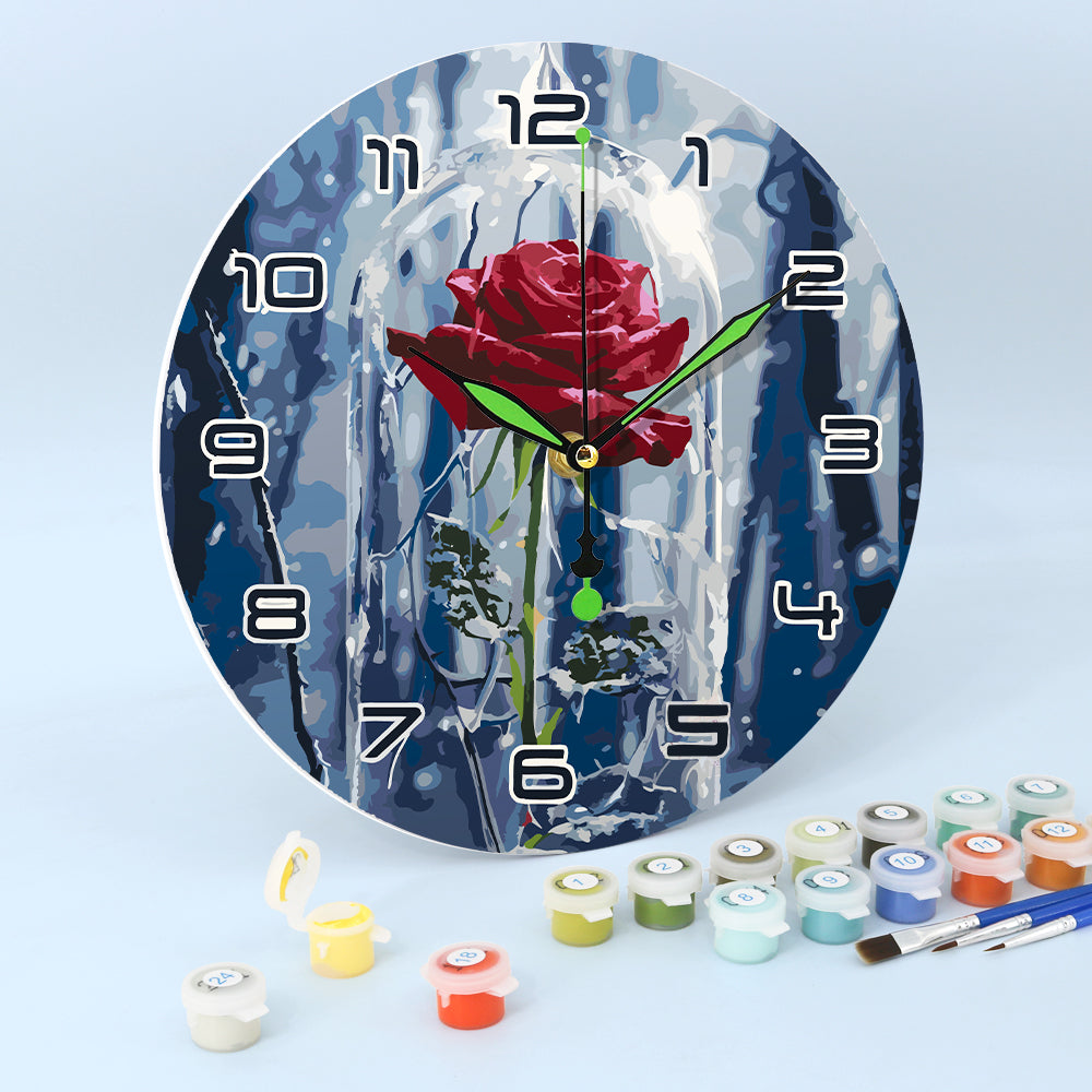 Paint the Moment – Enchanted Rose Clock Kit