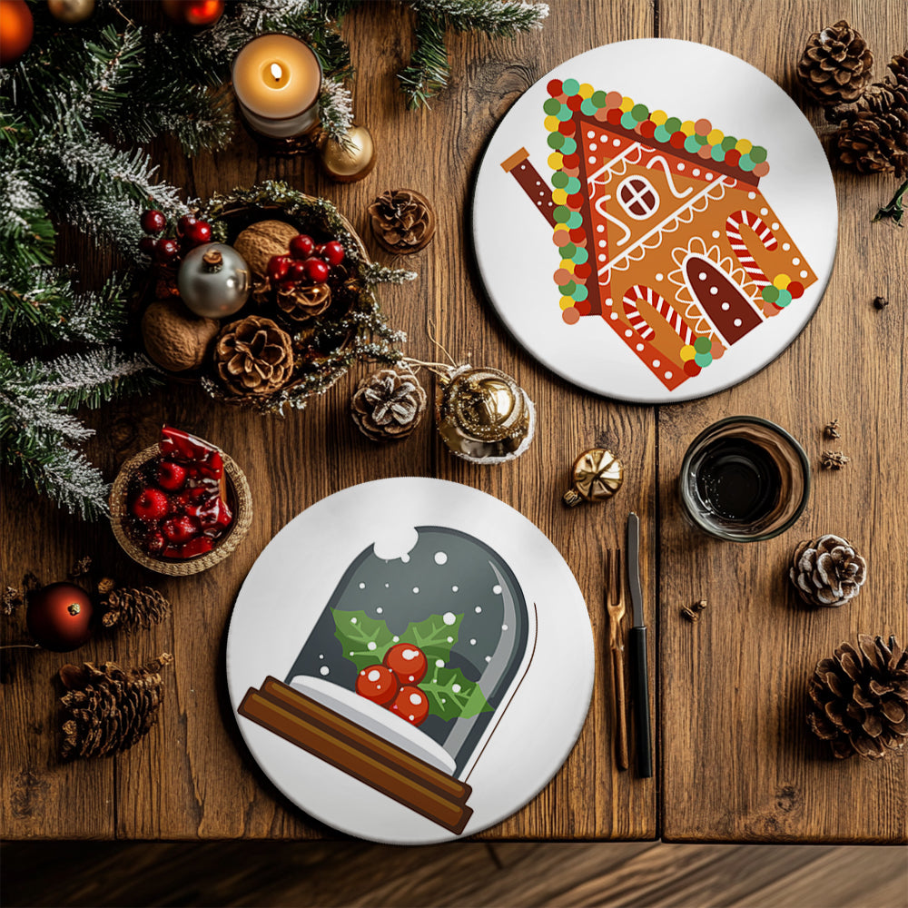 6 Piece Christmas Placemat Set 20cm - Set 27