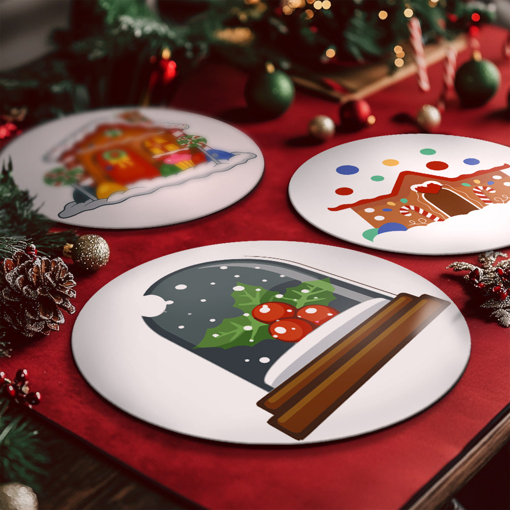 6 Piece Christmas Placemat Set 20cm - Set 27