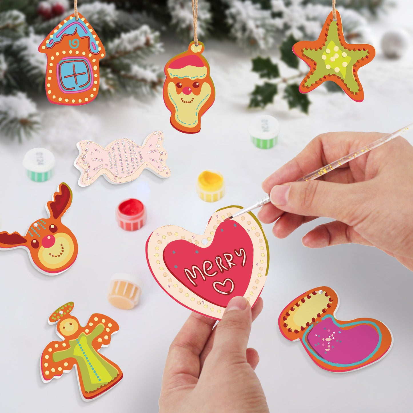 Winter Wonders Paintable Ornaments