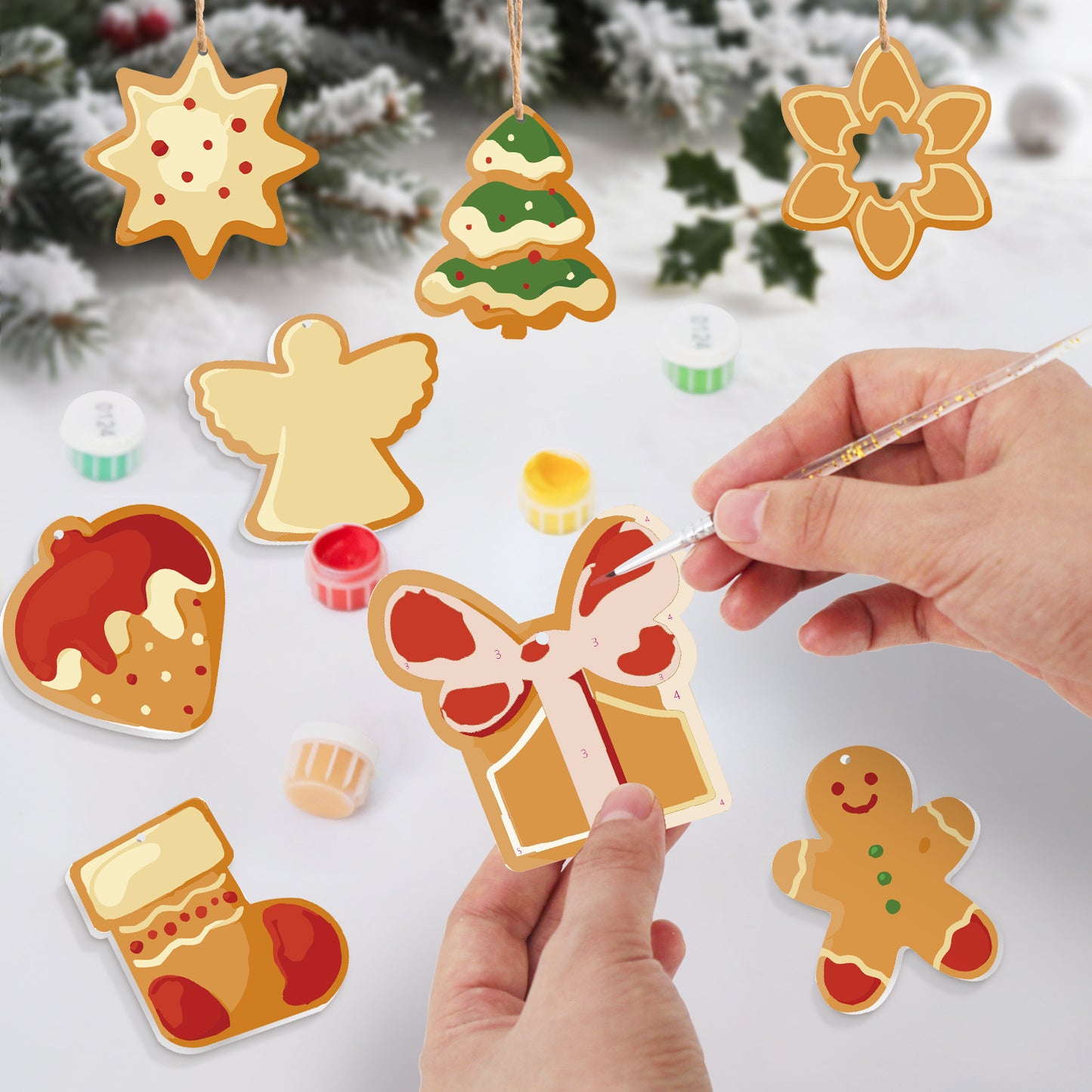 Classic Christmas Treats Paintable Ornaments
