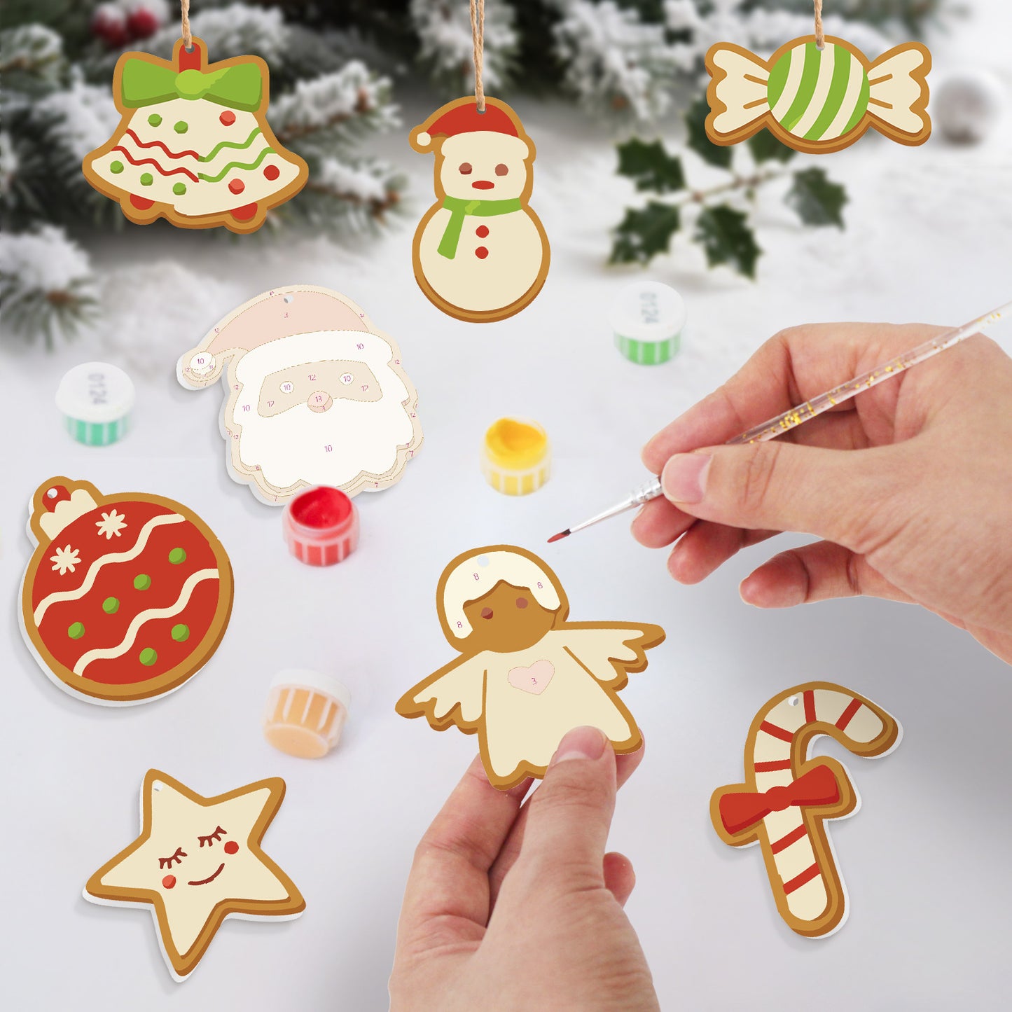Sweet Holiday Classics Paintable Ornaments