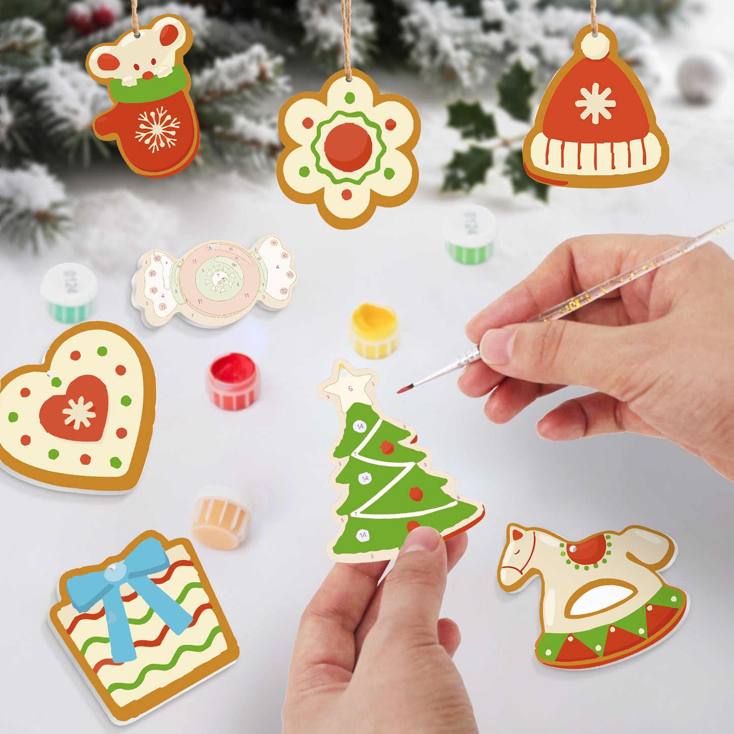 Holiday Sweets & Treats Paintable Ornaments