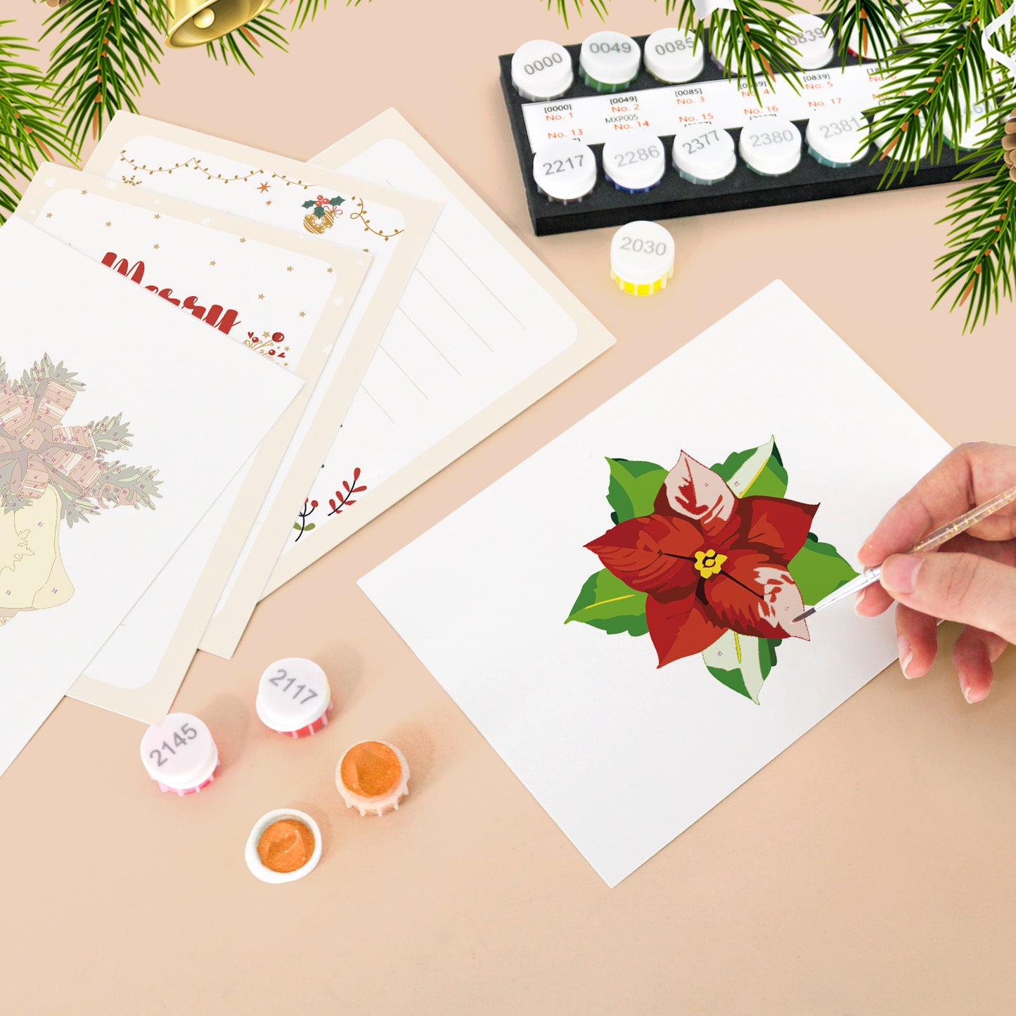 Christmas Magic Postcard Paint Kit