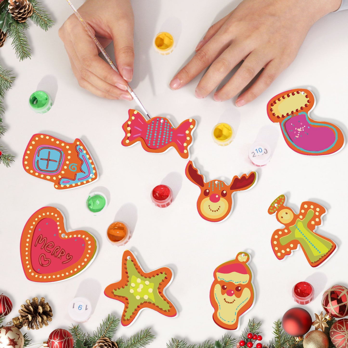 Winter Wonders Paintable Ornaments